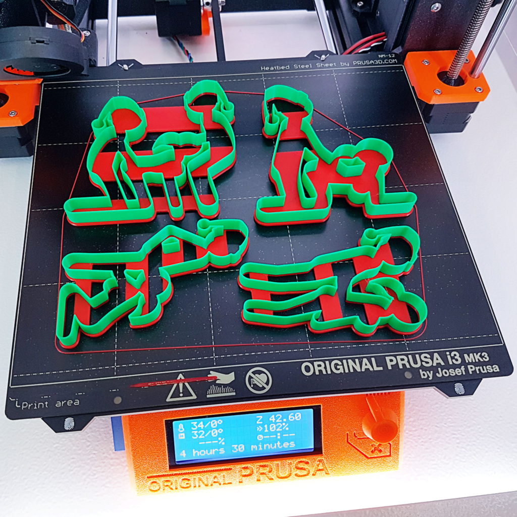 Sex Position Naughty Christmas 4 Cookie Cutter 100mm Kit 3D Printed